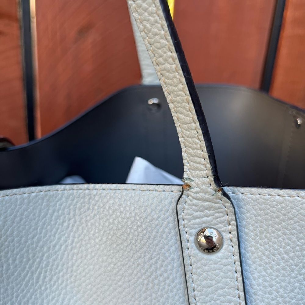 Coach Market Tote Bag Style No. 58849 Light blue - Picture 8 of 12